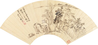 View full screen - View 1 of Lot 5041. 楊晉 元人小景|Yang Jin, Landscape after Yuan Masters .