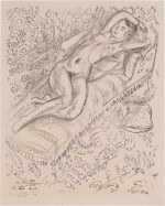 Nu sur chaise de repos sur fond moucharabieh (Duthuit 426)
