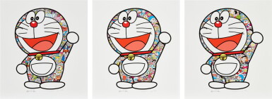 View full screen - View 1 of Lot 70. Doraemon: I. Here We Go! / II. Hip Hip Hurrah! / III. Thank you (Three Works) | 哆啦A夢:I. 開始了!/ II.萬萬歲!/ III.感謝(三件作品).