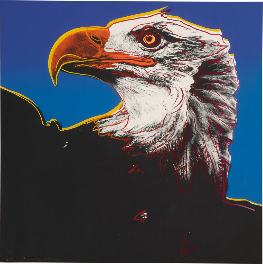 View full screen - View 1 of Lot 100. ANDY WARHOL | BALD EAGLE (SEE F. & S. IIB.296).