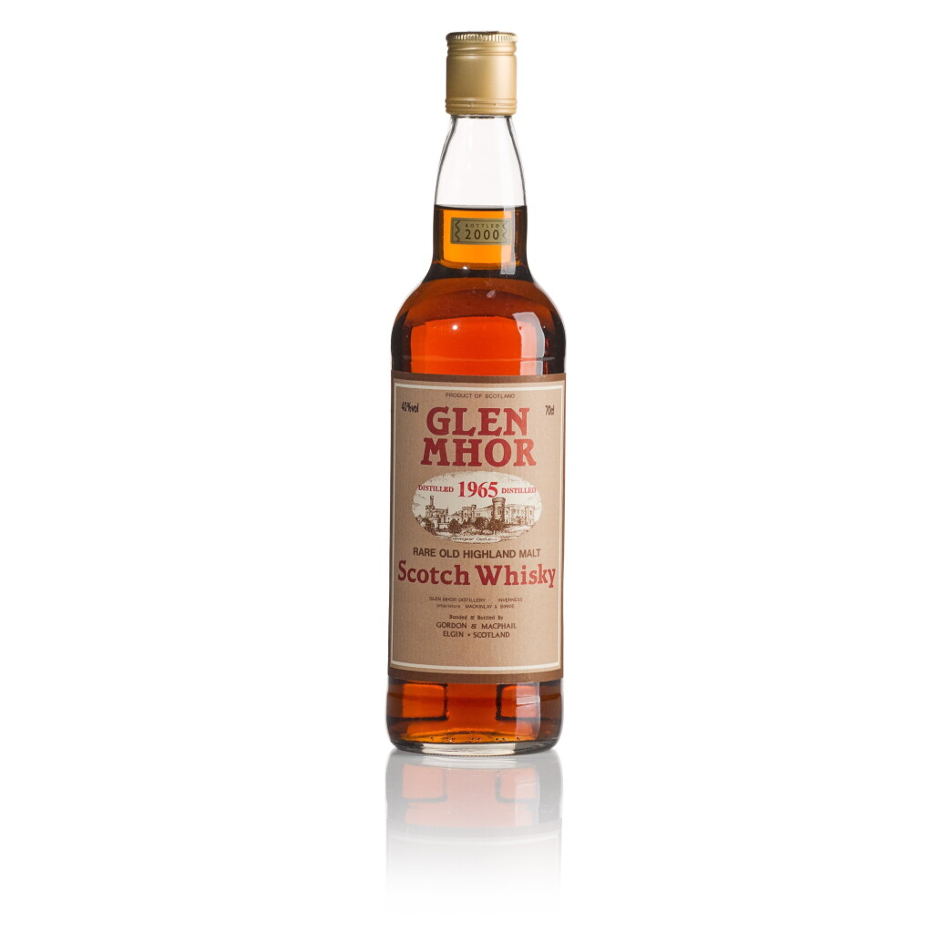 View full screen - View 1 of Lot 302. Glen Mhor Gordon & MacPhail 40.0 abv 1965 (1 BT70).
