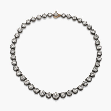 View full screen - View 1 of Lot 1704. Diamond Rivière Necklace | 鑽石 項鏈.