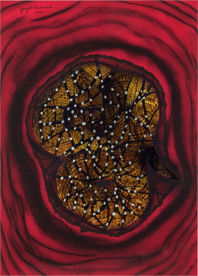 View full screen - View 1 of Lot 336. Yayoi Kusama 草間彌生 | Soul Dashing Through Space 穿越空間的靈魂.