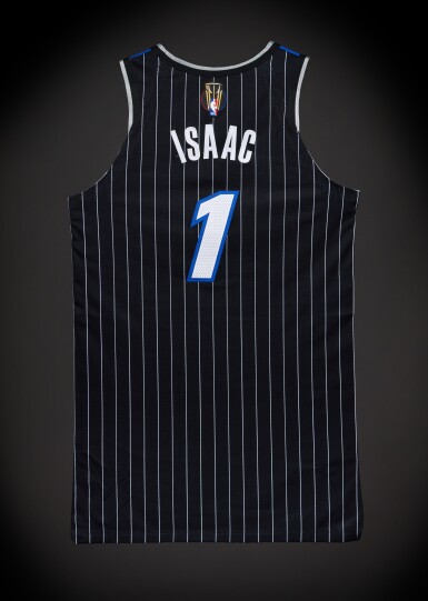 View full screen - View 1 of Lot 72. Jonathan Isaac Orlando Magic 2025-2026 Emirates NBA Cup Semifinals Game Worn Statement Edition Jersey .