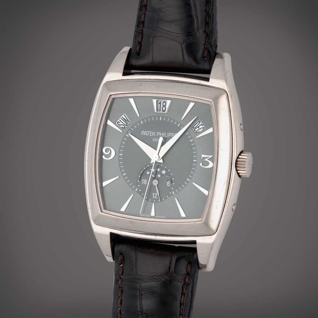 View full screen - View 1 of Lot 233. Gondolo, Reference 5135G-010 | A white gold annual calendar wristwatch with moon phases and 24-hour indication | Circa 2011.