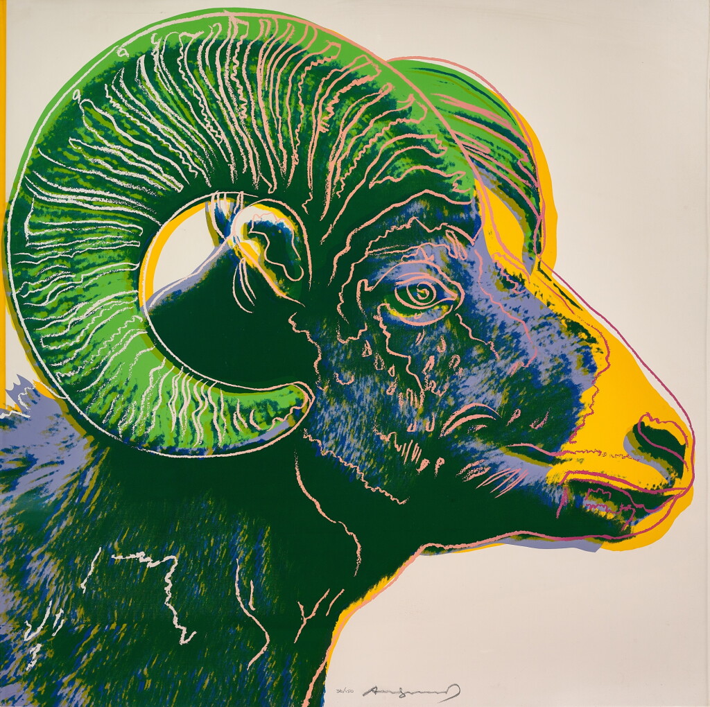 View full screen - View 1 of Lot 836. Andy Warhol 安迪 · 沃荷 | Bighorn Ram (Endangered Species) 大角羊(瀕危物種).