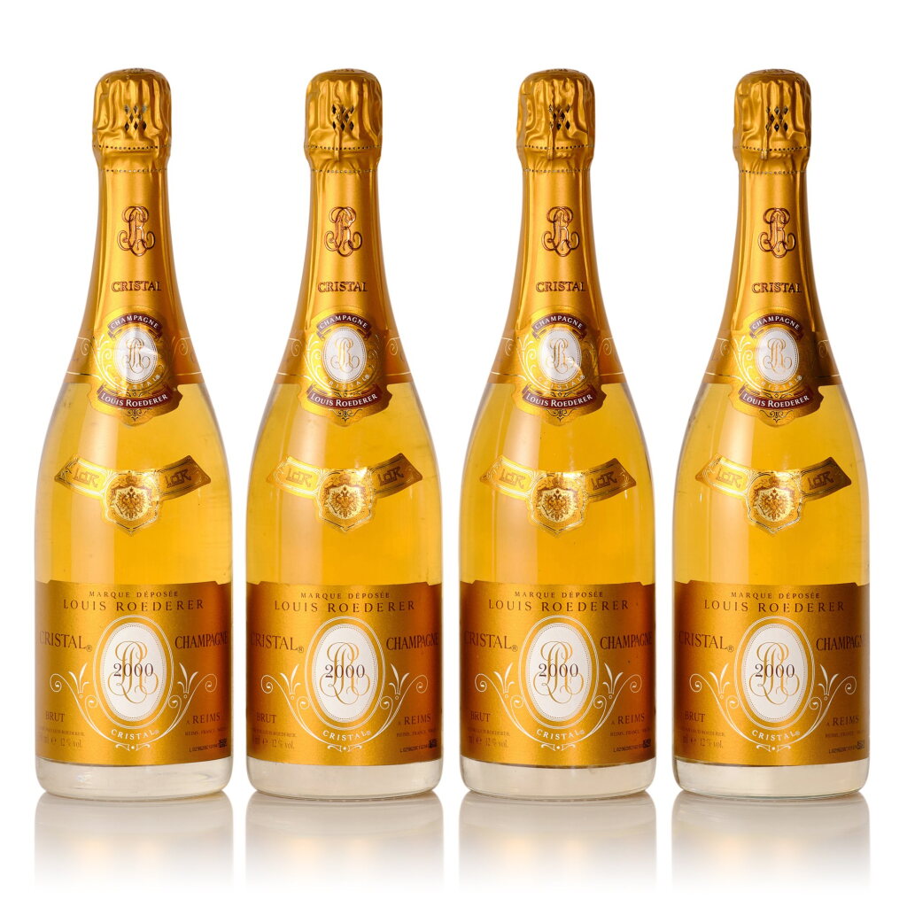 View full screen - View 1 of Lot 434. Louis Roederer, Cristal Brut 2000 (4 BT).