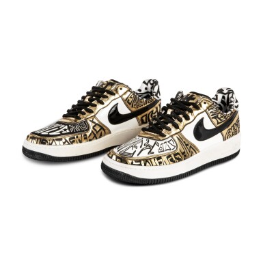 View full screen - View 1 of Lot 3. Nike Air Force 1 'Entourage x Undefeated x Fukijama Gold' | Size 9.