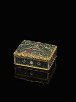 A jewelled gold and hardstone snuff box, probably Berlin, possibly for the Russian Market, circa 1770