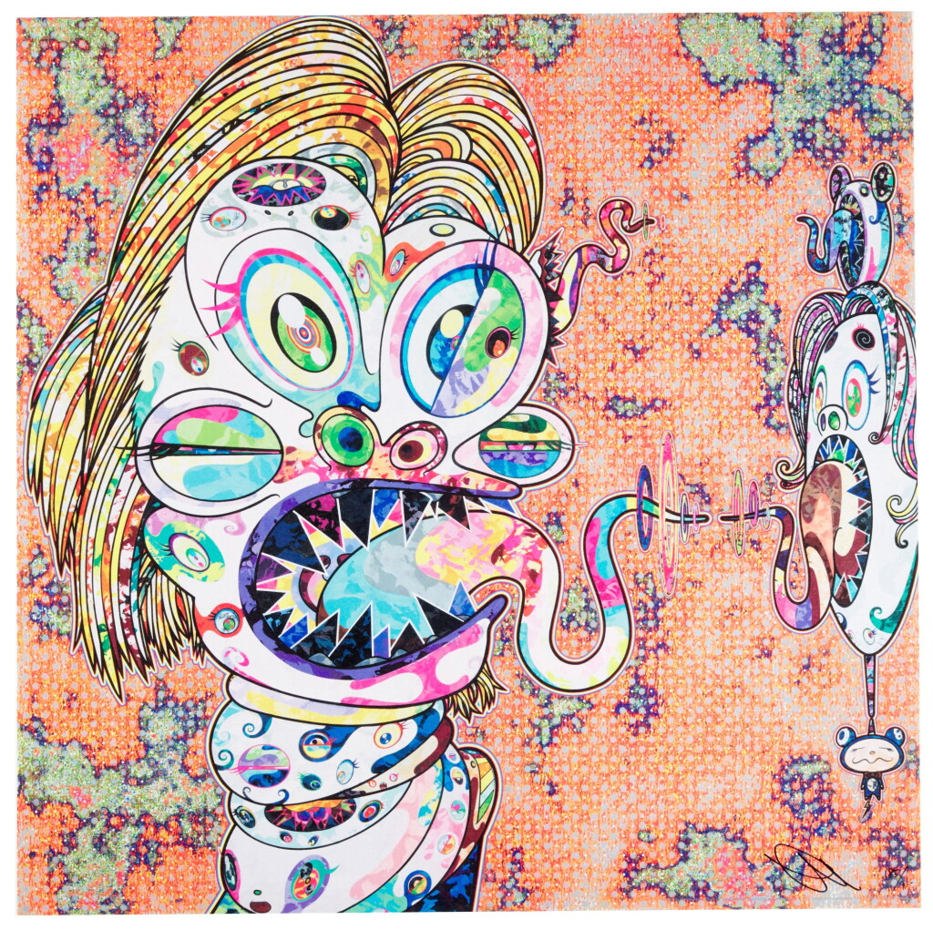 View full screen - View 1 of Lot 14. TAKASHI MURAKAMI | HOMAGE TO FRANCIS BACON (STUDY FOR HEAD OF ISABEL RAWSTHORNE; AND GEORGE DYER).