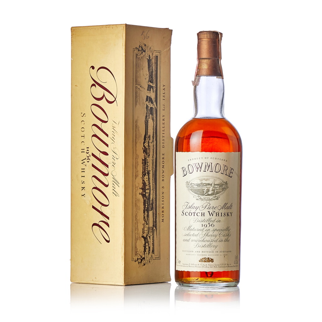 View full screen - View 1 of Lot 3339. Bowmore 43.0 abv 1956 (1 BT75).