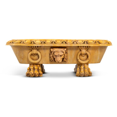 View full screen - View 1 of Lot 559. An Italian Grand Tour Siena Marble Model of a Sarcophagus, Circa 1860.