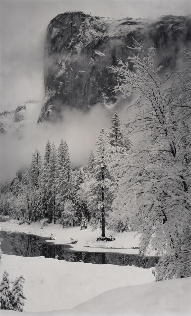 View full screen - View 1 of Lot 31. El Capitan, Winter, Yosemite Valley National Park, California.