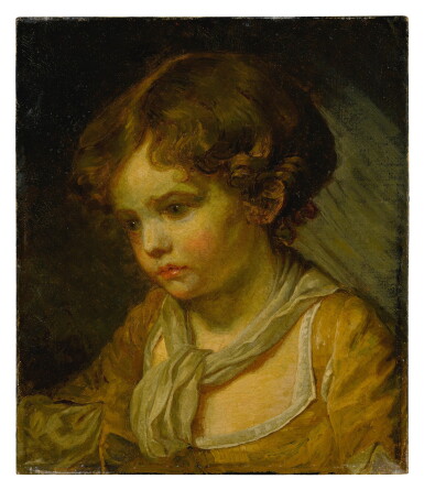View full screen - View 1 of Lot 83. Portrait of a girl, bust length.