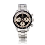 Reference 6240 'Paul Newman' Daytona, A stainless steel chronograph wristwatch with bracelet, Circa 1967 勞力士 6240型號 ‘Paul Newman’ Daytona 精鋼計時鍊帶腕錶,約1967年製