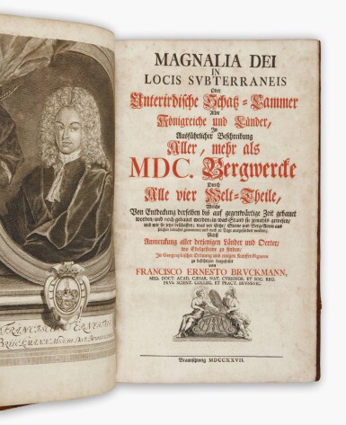 View full screen - View 1 of Lot 61. Brückmann, Franz Ernst | Magnalia Dei in Locis Subterraneis.