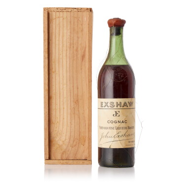 View full screen - View 1 of Lot 6761. Exshaw Very Old Fine Liqueur Brandy Cognac 70 proof NV (1 BT70).