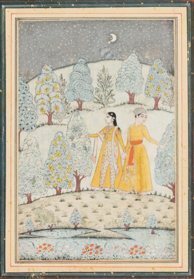 View full screen - View 1 of Lot 70. INDE, RAJASTHAN AND PAHARI SCHOOLS, 19TH CENTURY | A DRAWING AND THREE MINIATURES.