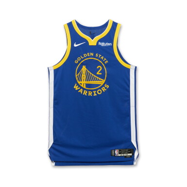 View full screen - View 1 of Lot 56. Brandin Podziemski Golden State Warriors 2025-2026 NBA Tip-Off Game Worn Icon Edition Jersey .