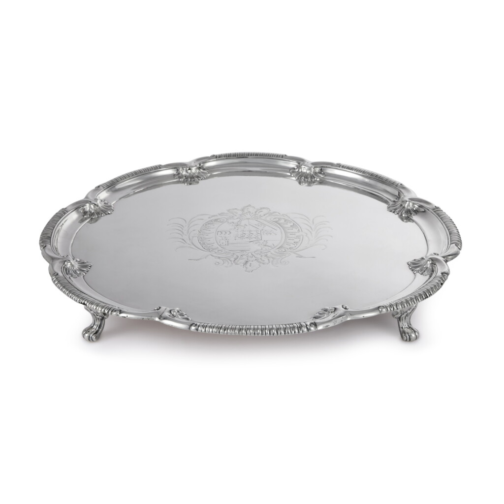 View full screen - View 1 of Lot 368. A George III Silver Octofoil Salver, David Bell, London, 1764.