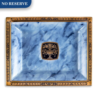 View full screen - View 1 of Lot 79. Porcelaine De Limoges Vide Poche 'Le Vase Grec' A porcelain and enamel dish, Circa 2003.