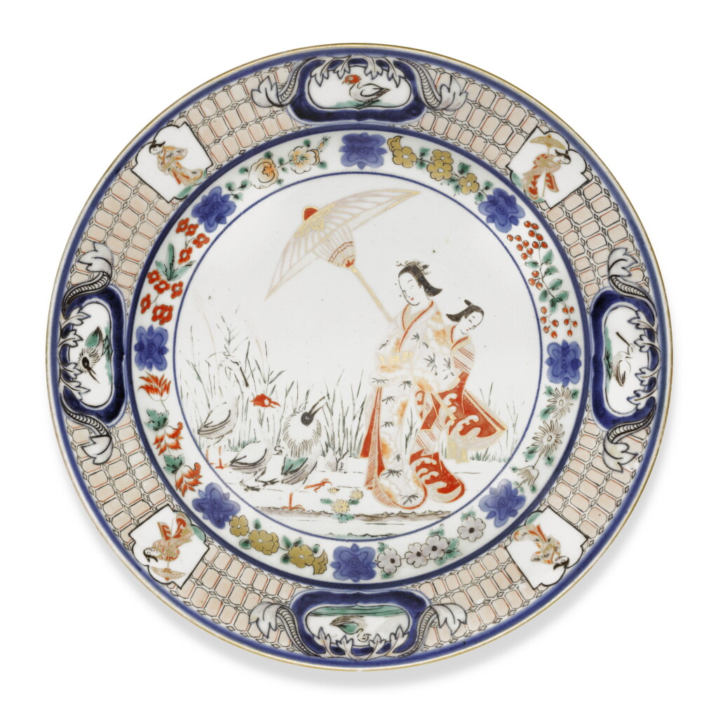 View full screen - View 1 of Lot 60. A PAIR OF IMARI DISHES | EDO PERIOD, 18TH CENTURY.