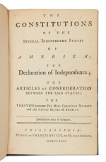 Continental Congress | The first collected edition of the state constitutions