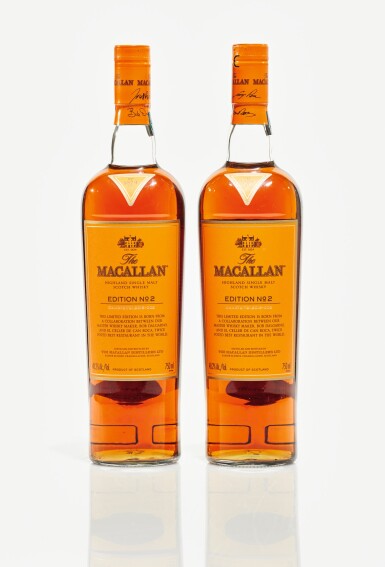 View full screen - View 1 of Lot 18. The Macallan Edition No.2 48.2 abv NV (2 BT75cl).