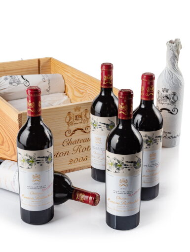 View full screen - View 1 of Lot 250. Château Mouton Rothschild 2005 (12 BT).