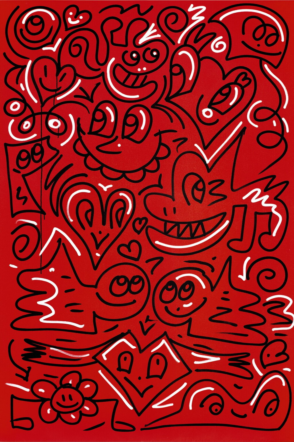 View full screen - View 1 of Lot 505. MR DOODLE | RED ZAP Mr Doodle 紅色的活力.
