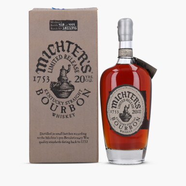 View full screen - View 1 of Lot 2462. Michter's Small Batch Bourbon 20 Year Old 114.2 Proof NV (1 Bottle 75cl).