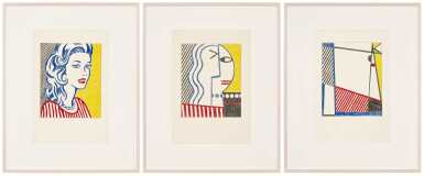 View full screen - View 1 of Lot 136. Portrait Triptych (Studies).