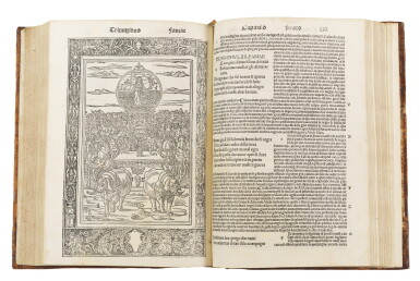 View full screen - View 1 of Lot 179. Petrarca, Opera, Milan, Scinzenzeler, 1512, later speckled calf.