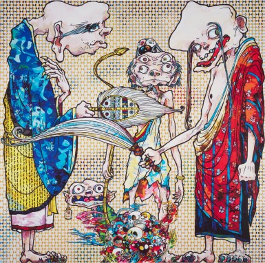 View full screen - View 1 of Lot 69. Clairvoyance; and 4 Arhats, One With Four Eyes (Two Works).