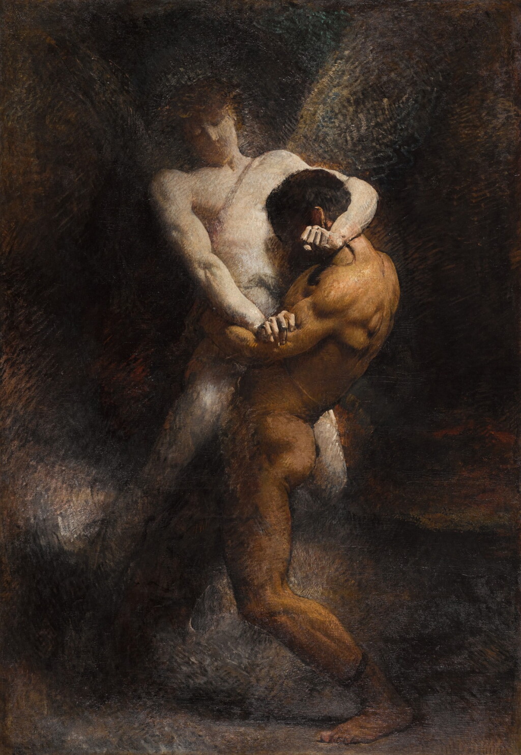 View full screen - View 1 of Lot 35. La Lutte de Jacob.