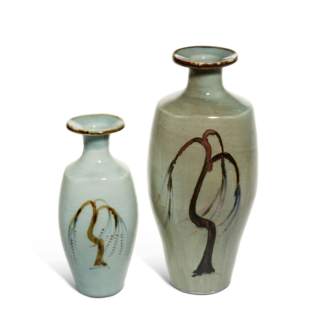 View full screen - View 1 of Lot 809. Two Bottle Vases.