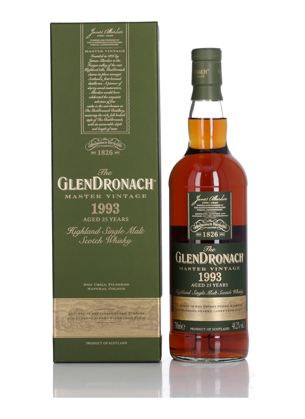 View full screen - View 1 of Lot 87. The Glendronach Master Vintage 25 Year Old 48.2 abv 1993 (1 Bottle 70cl).