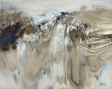 View full screen - View 1 of Lot 737. Chu Teh-Chun 朱德群 | No. 163 第163號構圖.