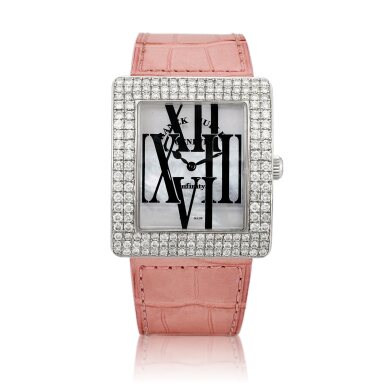 View full screen - View 1 of Lot 8633. Infinity, Reference 3735 QZ R AL | A stainless steel and diamond-set wristwatch with mother-of-pearl dial, Circa 2010 | Infinity 型號3735 QZ R AL | 精鋼鑲鑽石腕錶,備珠母貝錶盤,約2010年製.
