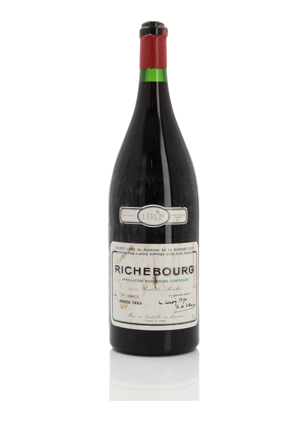 View full screen - View 1 of Lot 56. Richebourg 1983 Domaine de la Romanée-Conti (1 JM30) .