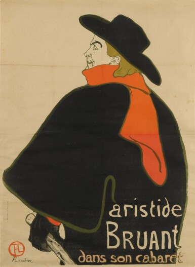 View full screen - View 1 of Lot 154. Aristide Bruant dans son cabaret (Delteil 348; Adriani 12; Wittrock P9).