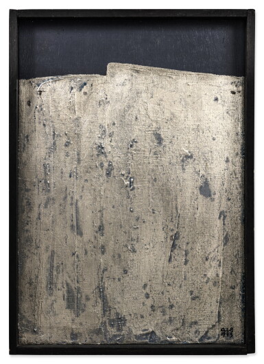 View full screen - View 1 of Lot 101. N°3-1973 Petite falaise bleu clair.