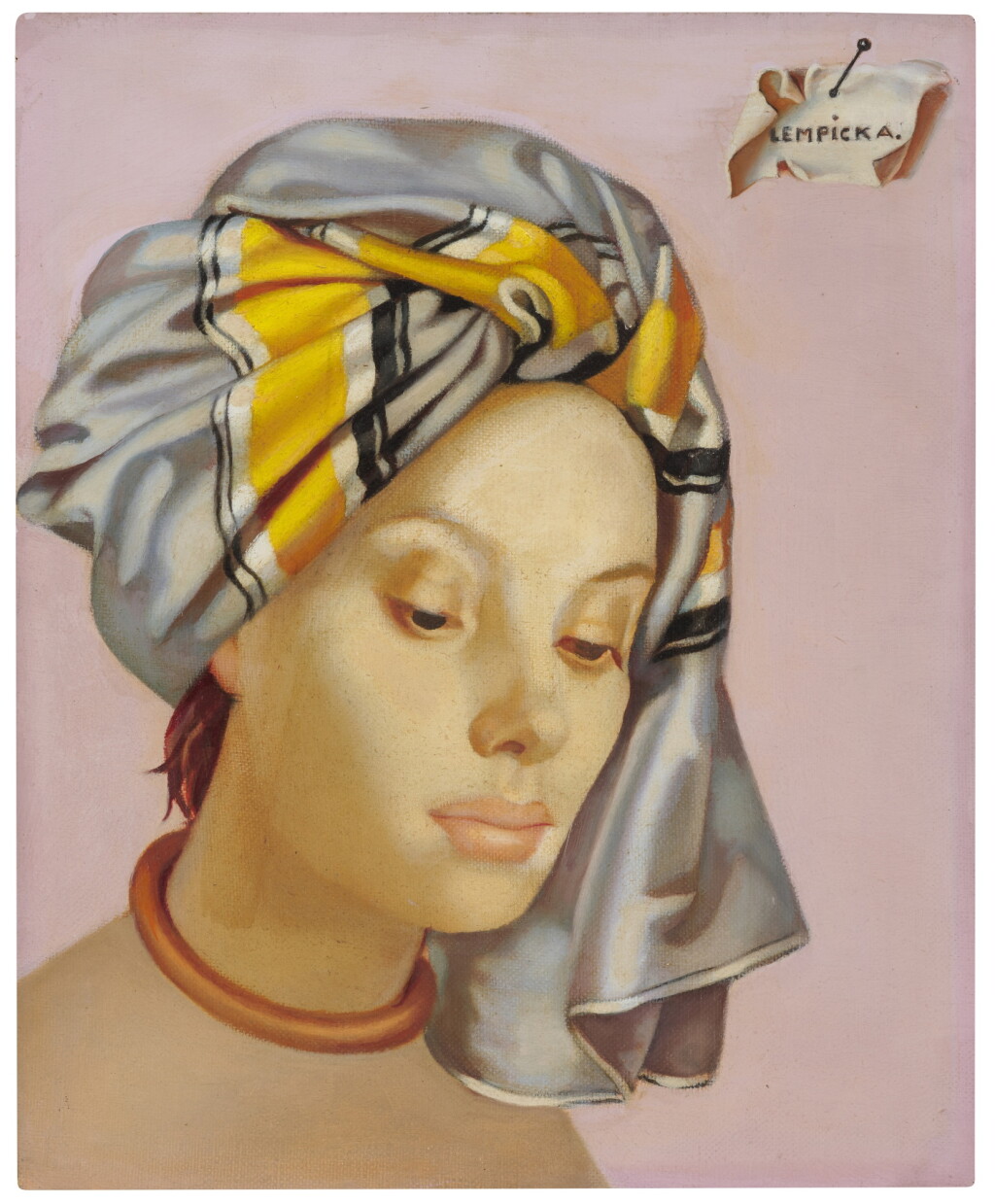Voir en plein écran - Voir 1 du lot 204. Le turban gris I.