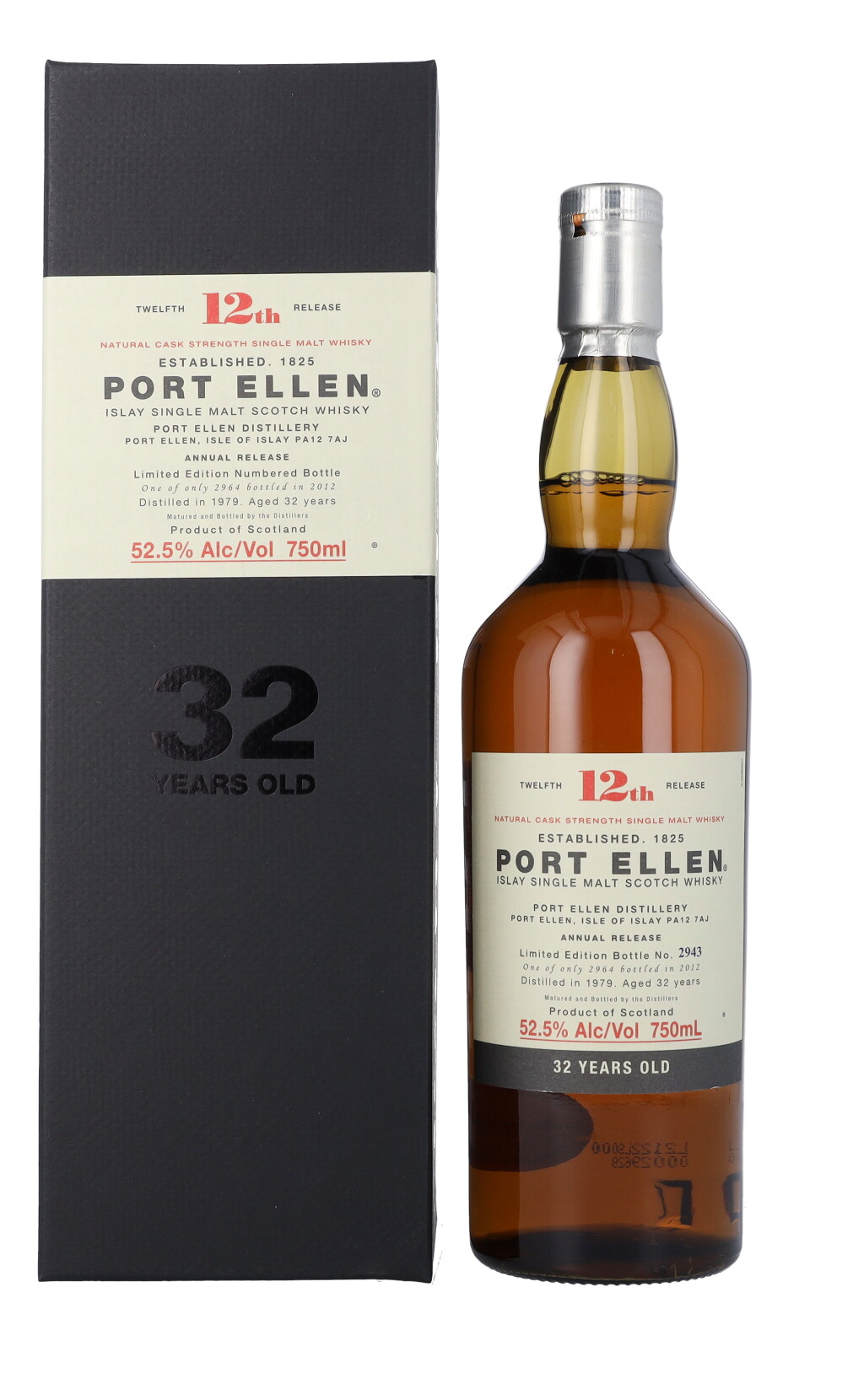 View full screen - View 1 of Lot 6019. Port Ellen Twelfth Annual Release 32 Year Old 52.5 abv 1979 (1 BT75).