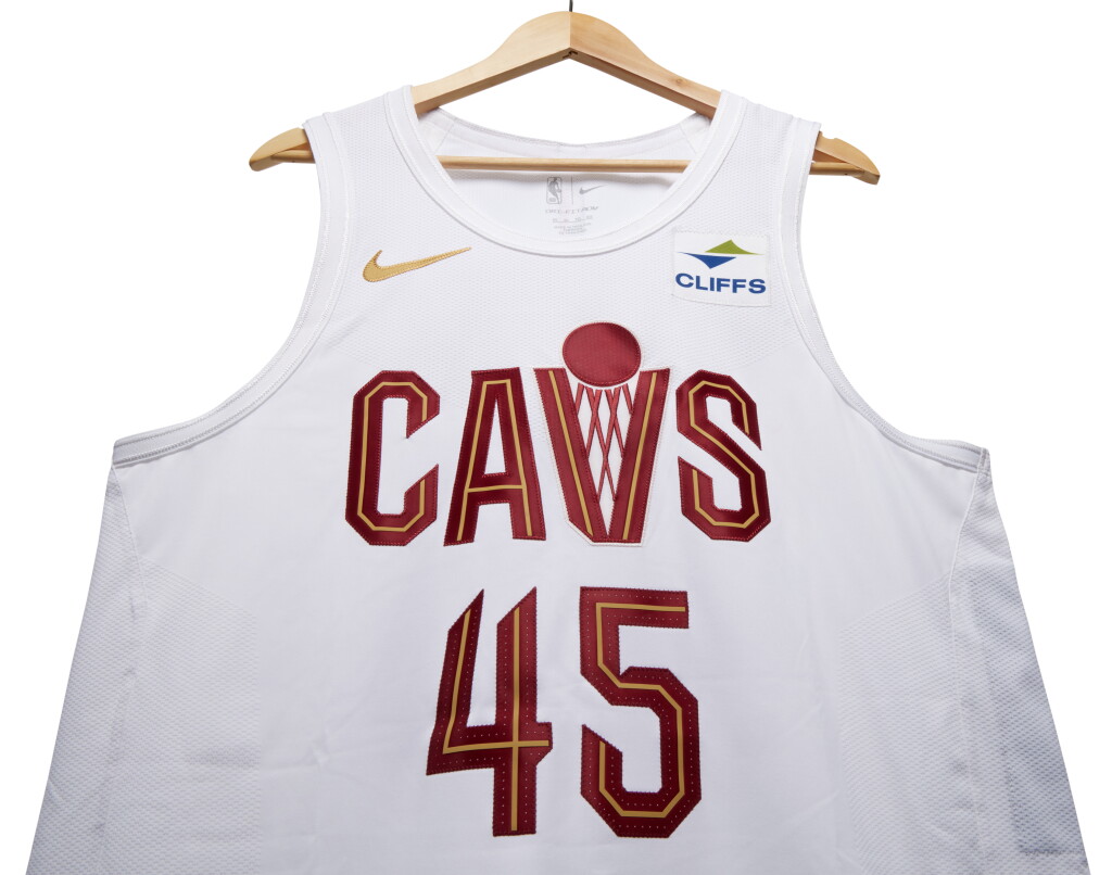 View full screen - View 1 of Lot 135. Donovan Mitchell Cleveland Cavaliers 2023-2024 Kia NBA Tip-Off Game Worn Association Edition Jersey.