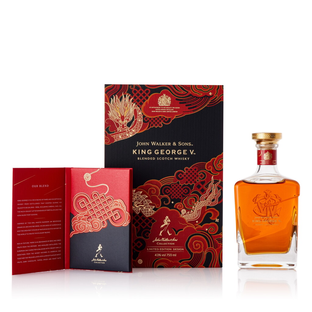 View full screen - View 1 of Lot 443. John Walker & Sons King George V Year of The Dragon Limited Edition 43.0 abv NV (1 BT75).