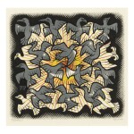 M. C. ESCHER | SUN AND MOON (B./K./L./W. 357)