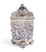 A German parcel-gilt silver 14 lot standard beaker and cover, Conrad Kerstner, Nuremberg, circa 1670