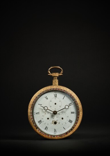 View full screen - View 1 of Lot 187. A rare paste-decorated gilt-bronze coach clock, Qing dynasty, 18th - 19th century.