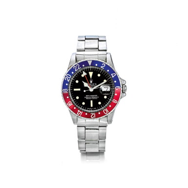 View full screen - View 1 of Lot 877. ROLEX | REF 1675 GMT-MASTER, A STAINLESS STEEL AUTOMATIC DUAL TIME WRISTWATCH WITH DATE AND BRACELET, CIRCA 1976 | 勞力士 | 1675型號「GMT-MASTER」精鋼自動上鏈兩地時間鍊帶腕錶備日期顯示,年份約1976.